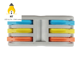 Đầu cút nối nhanh dây điện 3 ra 3-32A 0.08-2.5mm2 (3 màu)